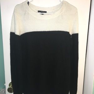 Forever 21 black and white sweater